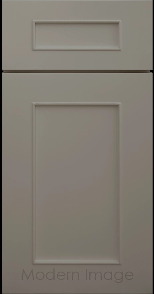 Chandler Shaker kitchen cabinet in Wid matte, showing the raised trim surrounding the center panel.